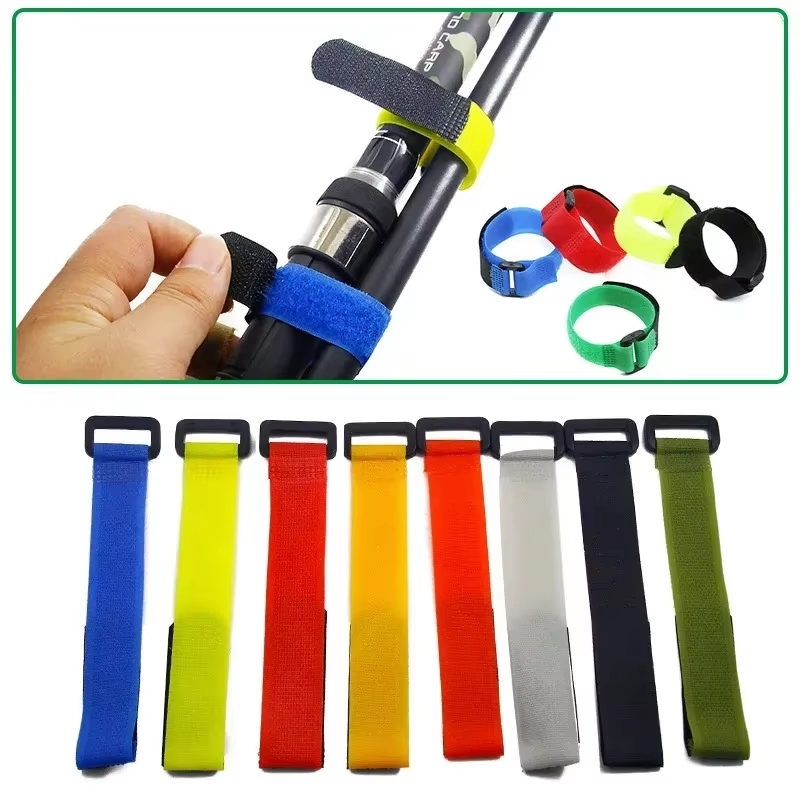 Fishing Rod Repair Kit - 10 Peças de Fitas Mágicas Reutilizáveis
