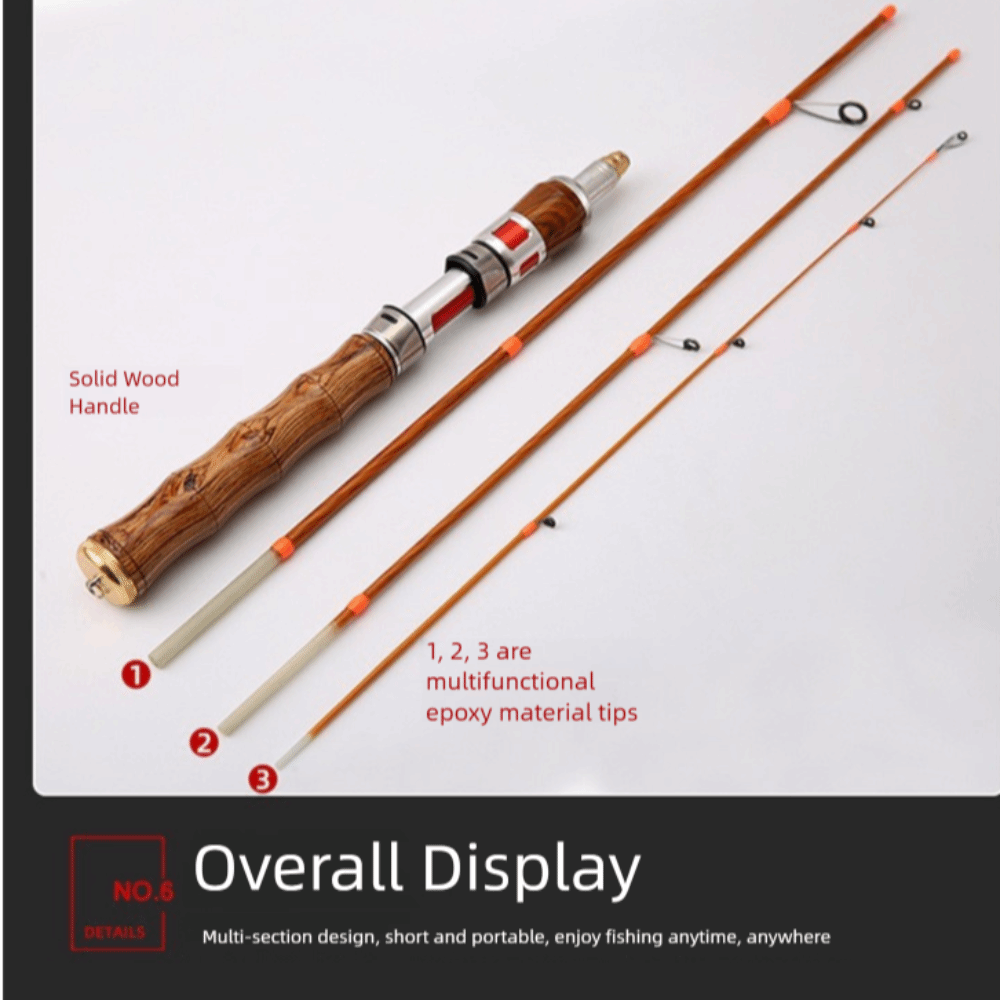 Vara de Pesca de 4 Seções, Pot - Fishing Rod Carbon Fiber avaliação e preço